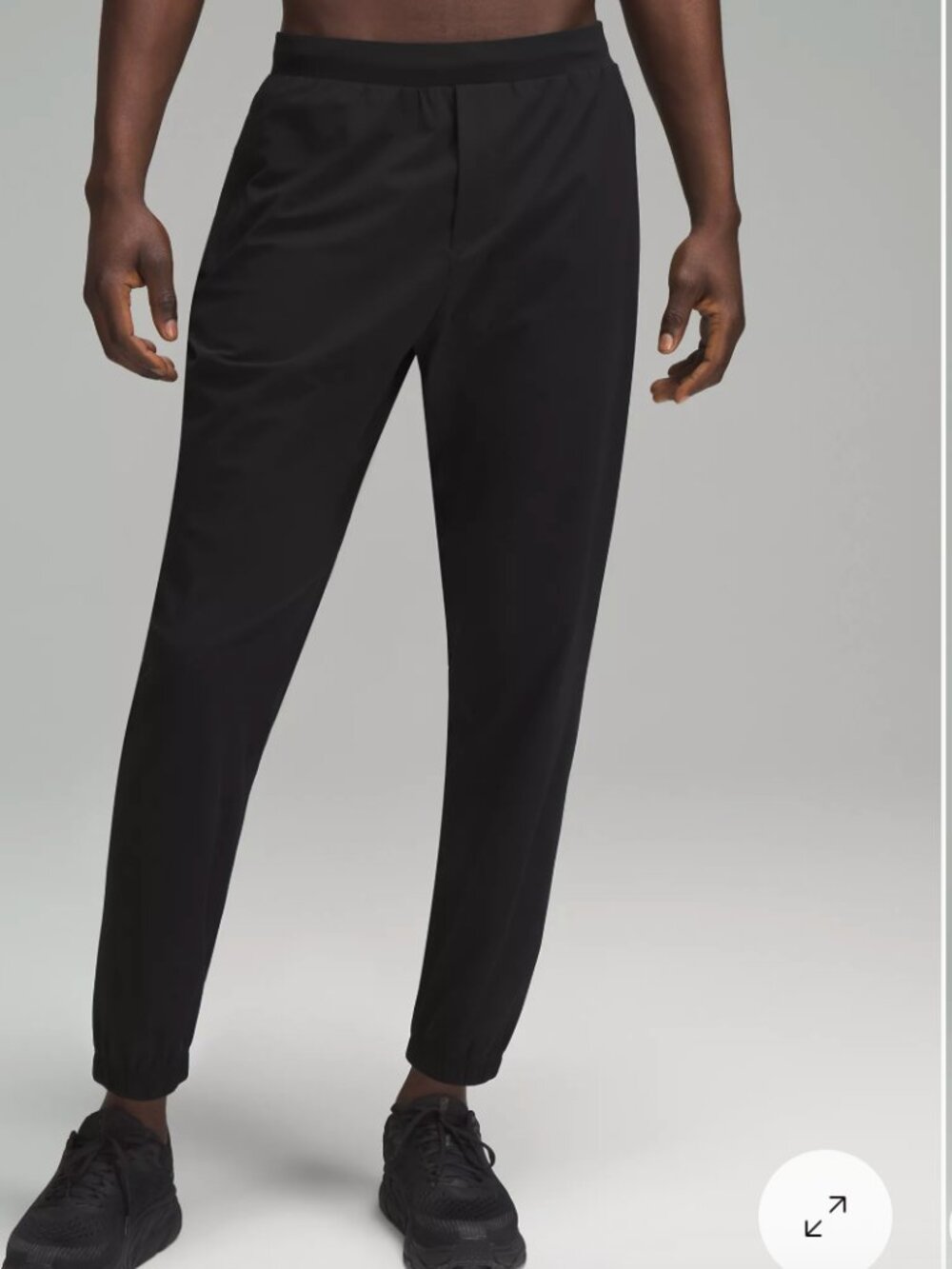 lululemon Men's Surge Jogger Black Size M Reflective Zip Cuffs